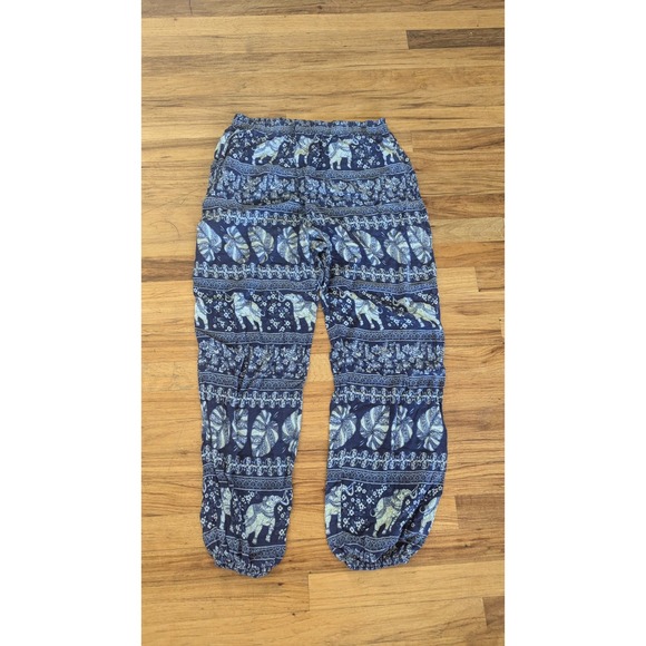 Romchard Other - Romchard Elephant Print Harem Pants Boho Hippie Festival Lounge Blue Size OS